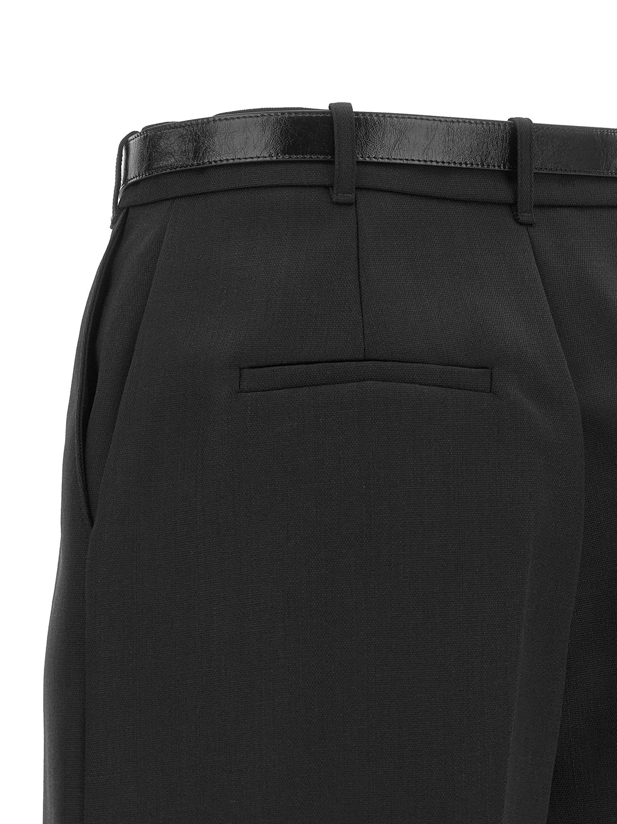 Elisabetta Franchi Women's High Rise Virgin Wool Bermuda Shorts - Black