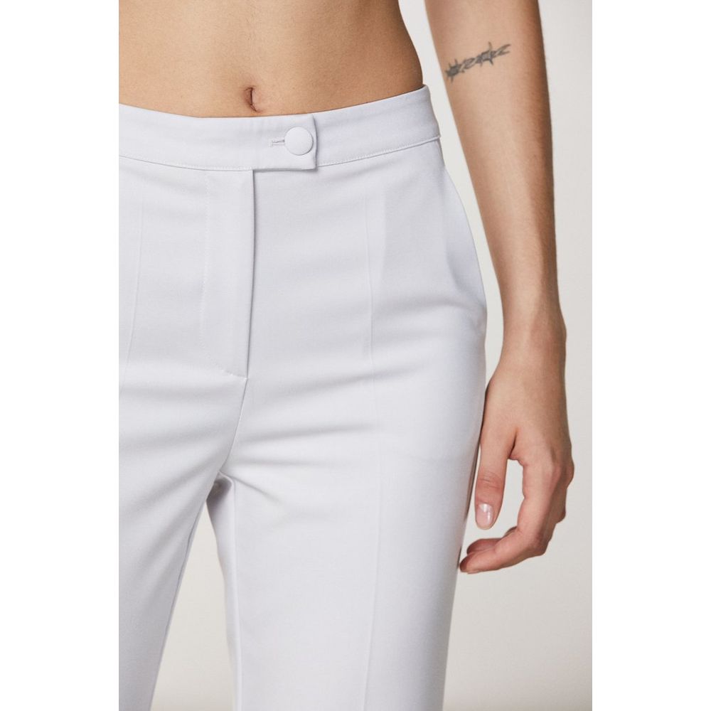 Patrizia Pepe Eldorado Women's Stretch Viscose Polyester Trousers - White