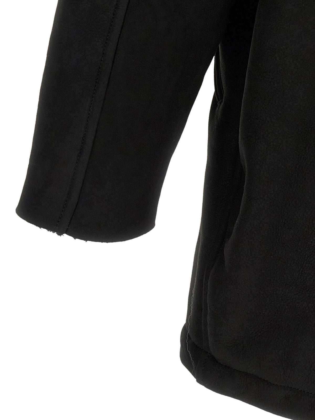 GIORGIO BRATO Black Lamb Leather Coat