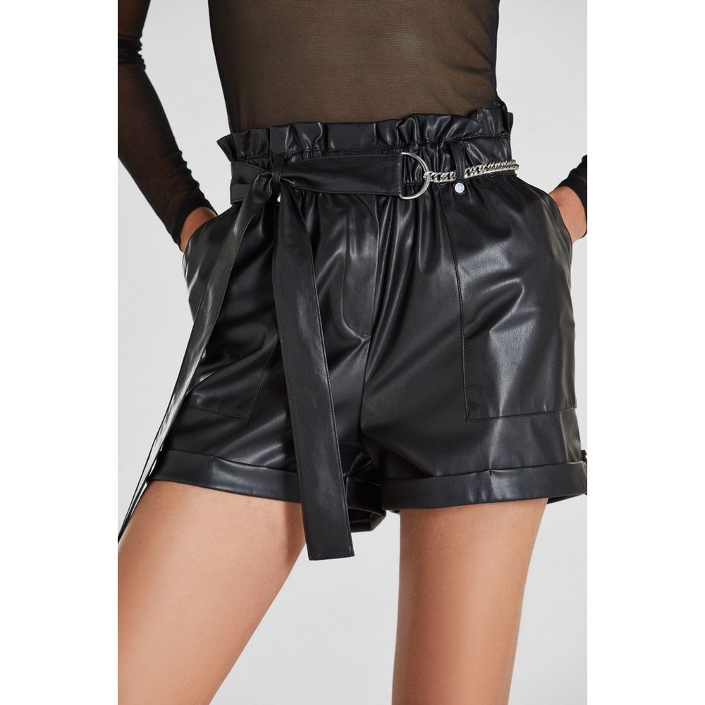 Patrizia Pepe Women's Polyethylene & Polyurethane Shorts - Black
