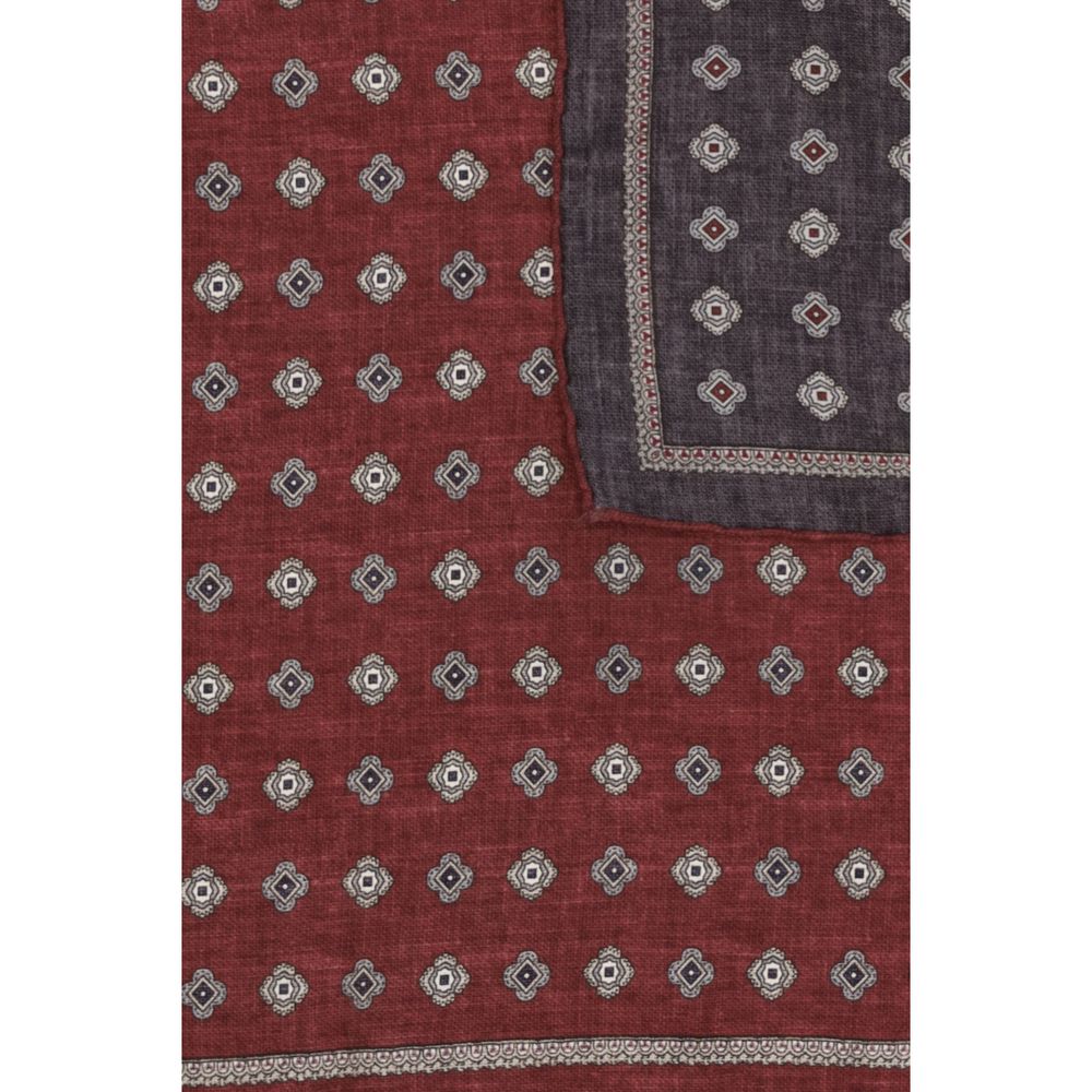 Brunello Cucinelli Silk Pocket Square - Multicolor Patterned Jacquard