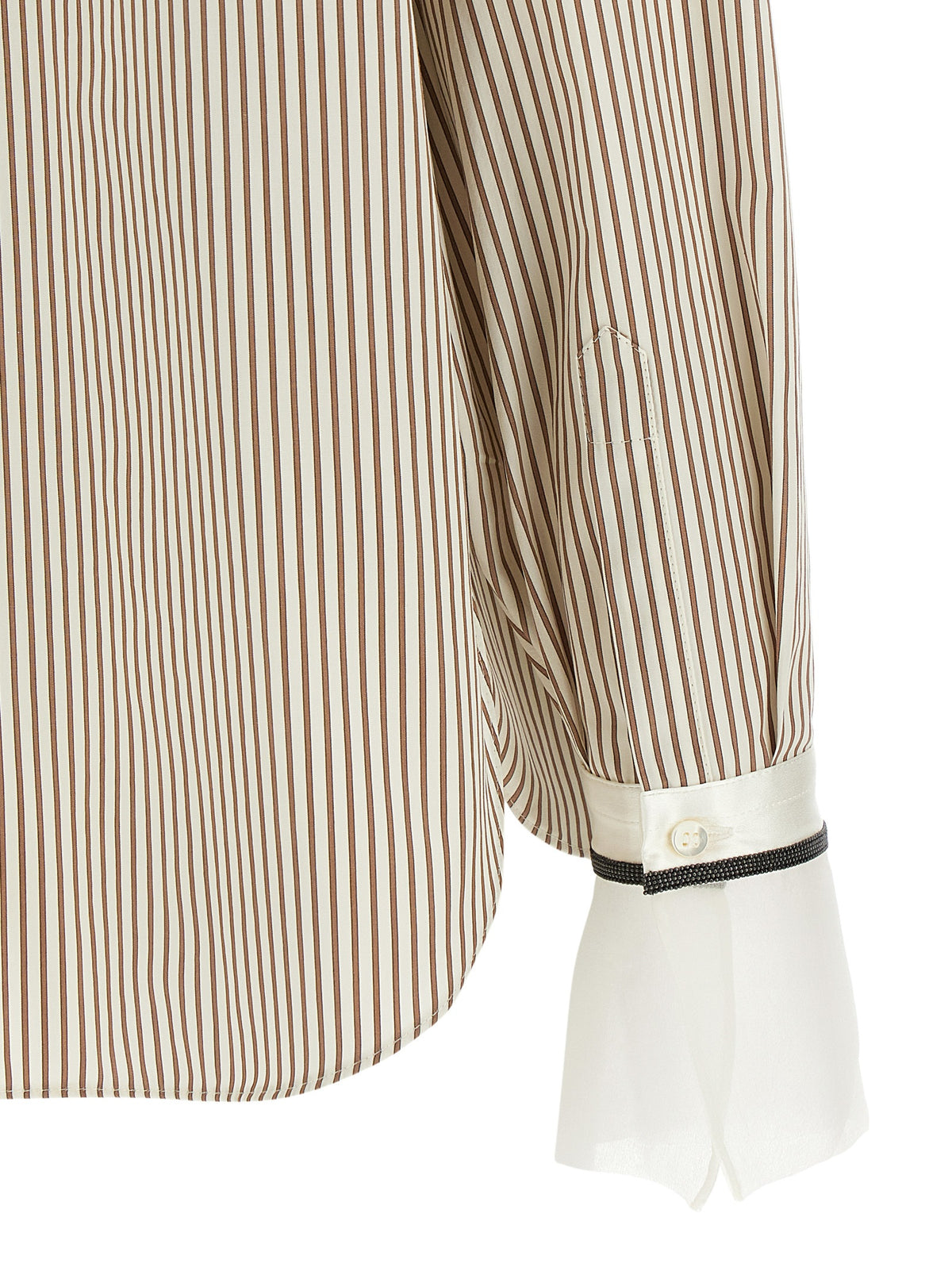 Brunello Cucinelli Beige Cotton Blouse