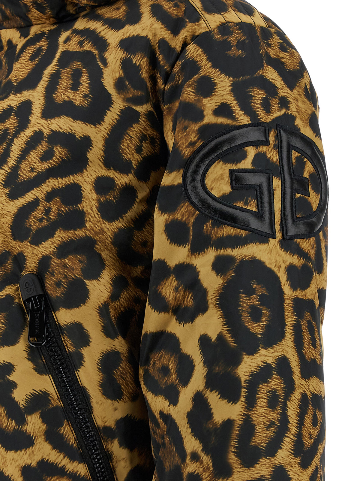 GOLDBERGH Women's Polyester Hooded Windbreaker Jacket - Animal Brown Print