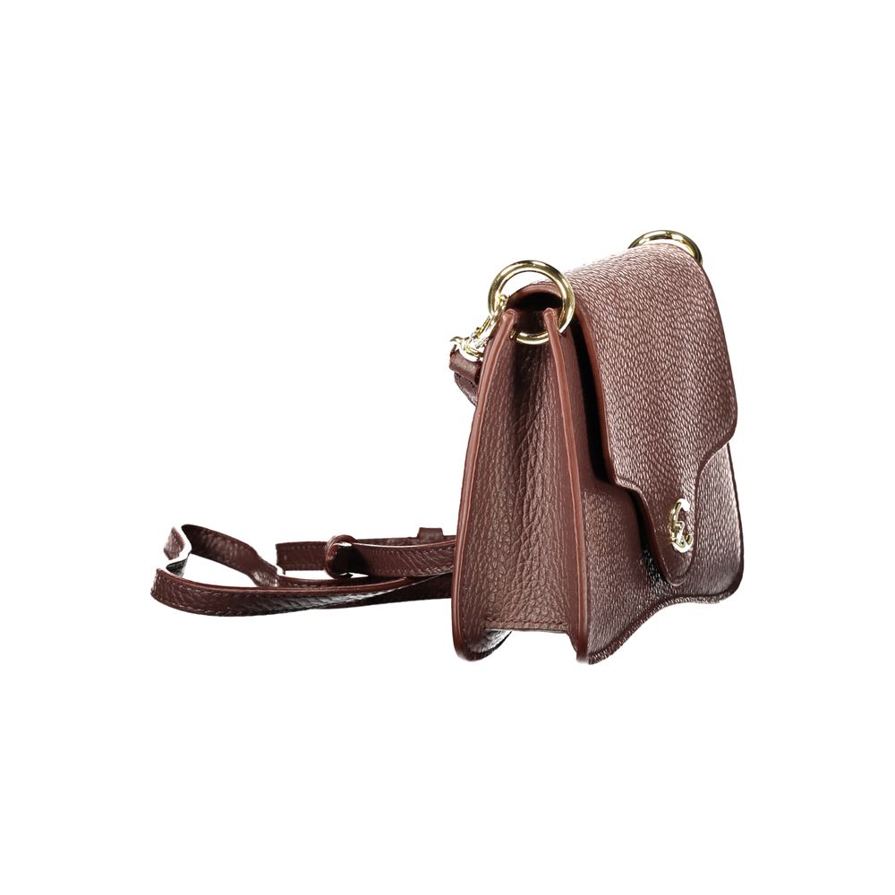 Coccinelle C Me Leather & Metallized Fiber Handbag - Brown Print