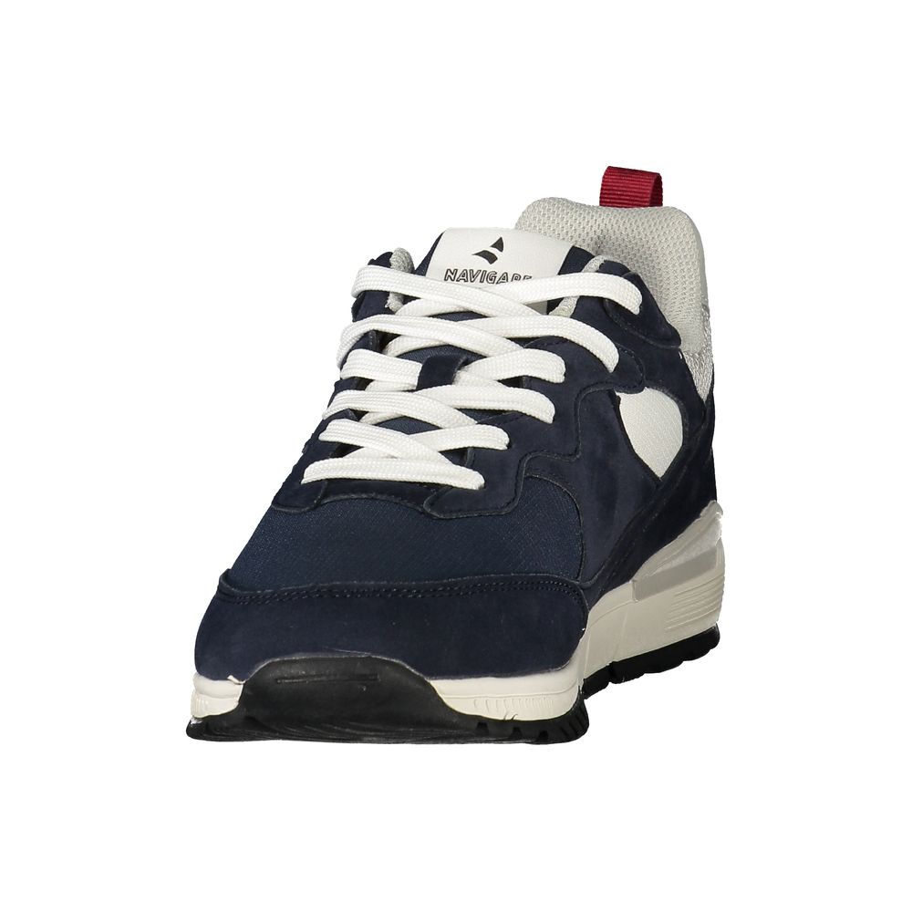 Navigare Blue Polyester Men's Sneaker