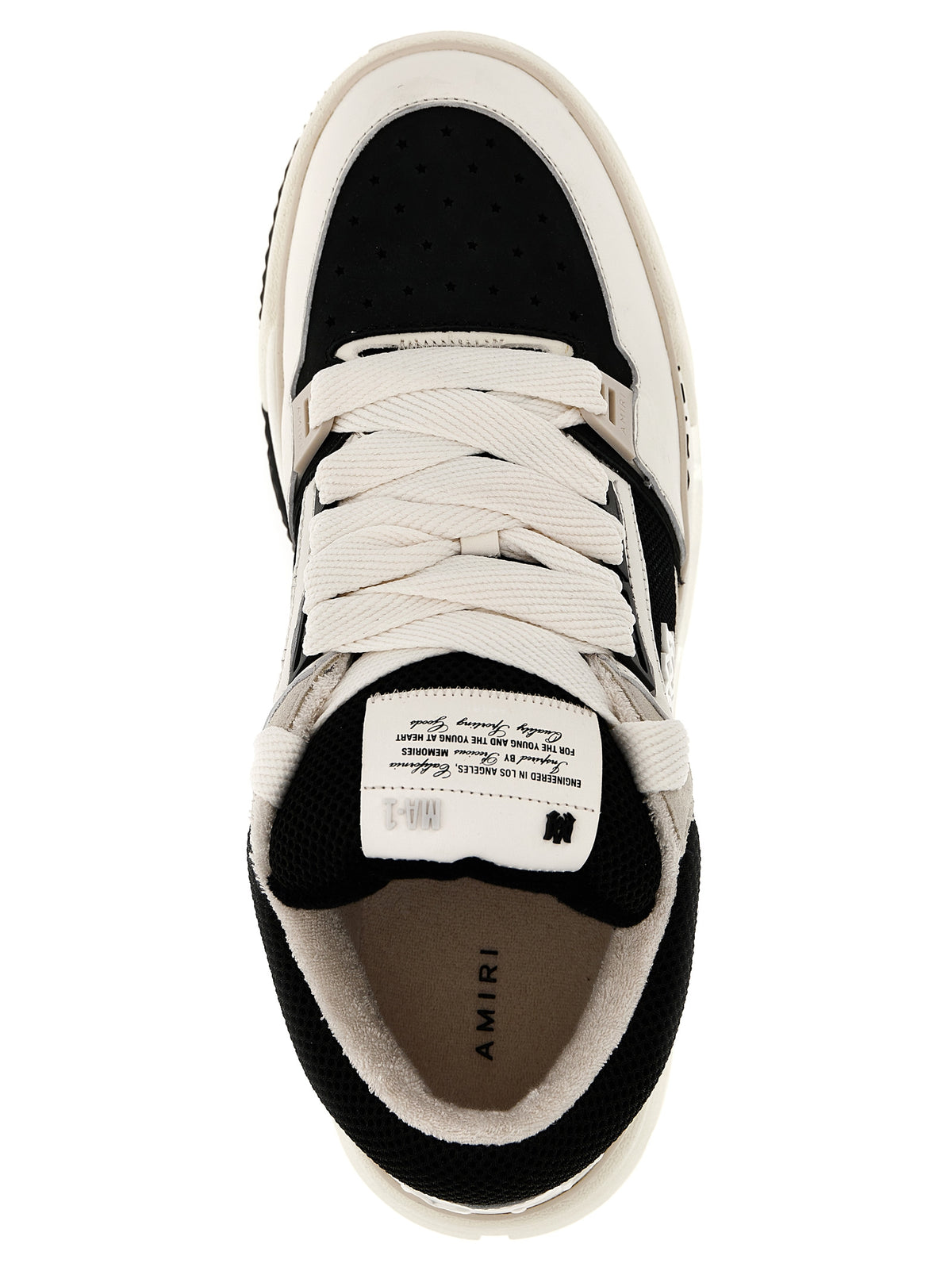 Amiri Bicolor Leather Low Top Sneakers