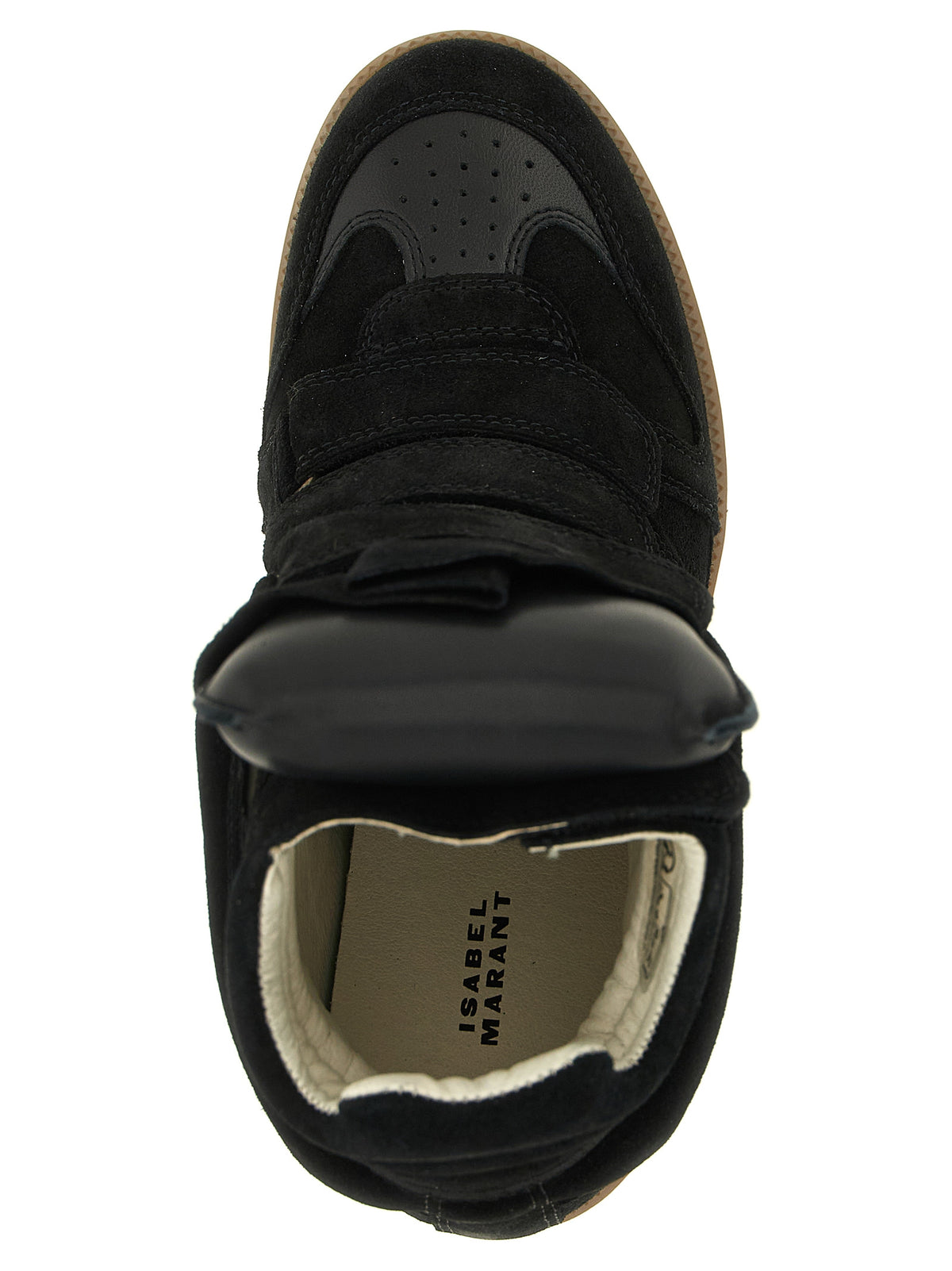 Isabel Marant Black Cowhide High Top Sneakers