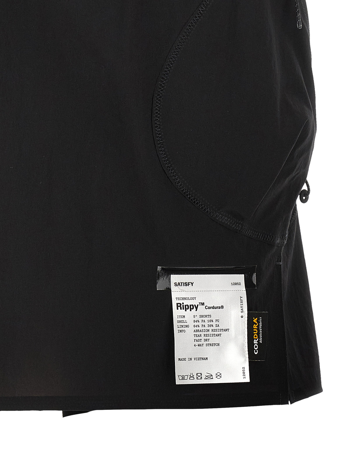 SATISFY Cordura Men's Polyamide & Polyurethane Bermuda Shorts - Black