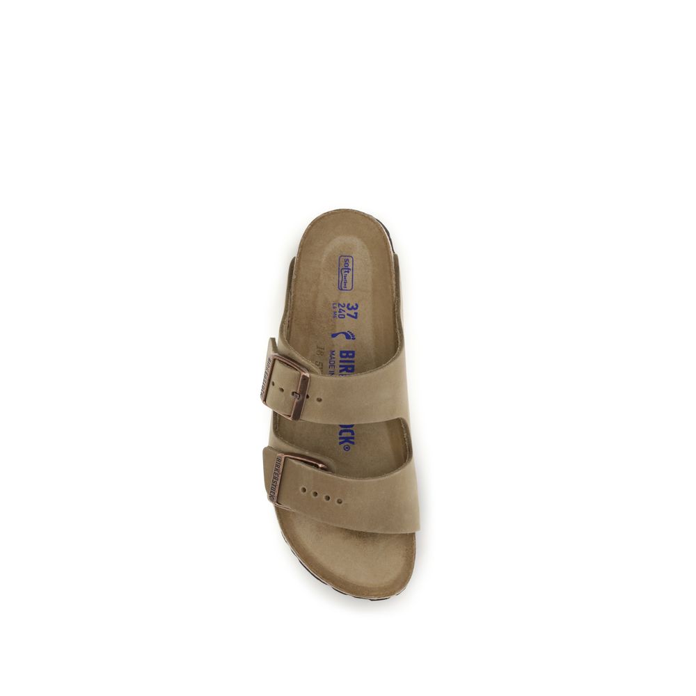 BIRKENSTOCK 1774 Brown Nubuc Leather Flat Sandals