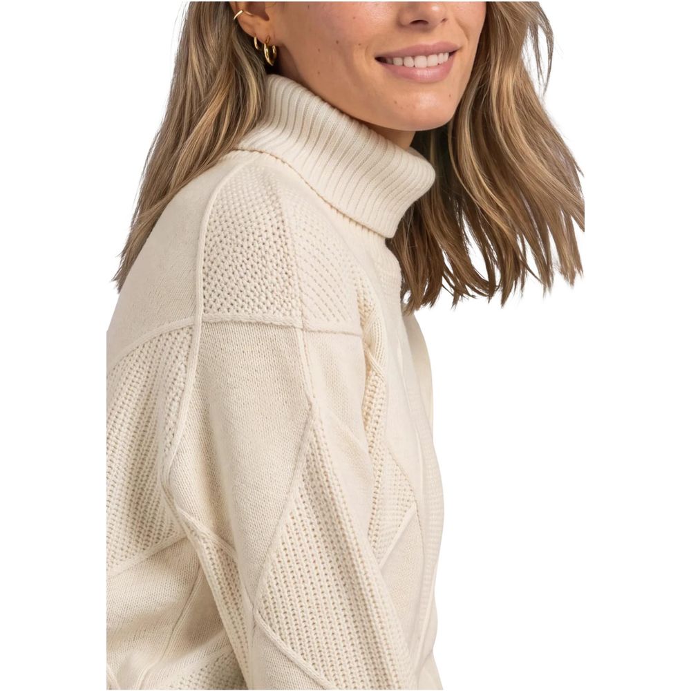Street One Cream Viscose Turtleneck