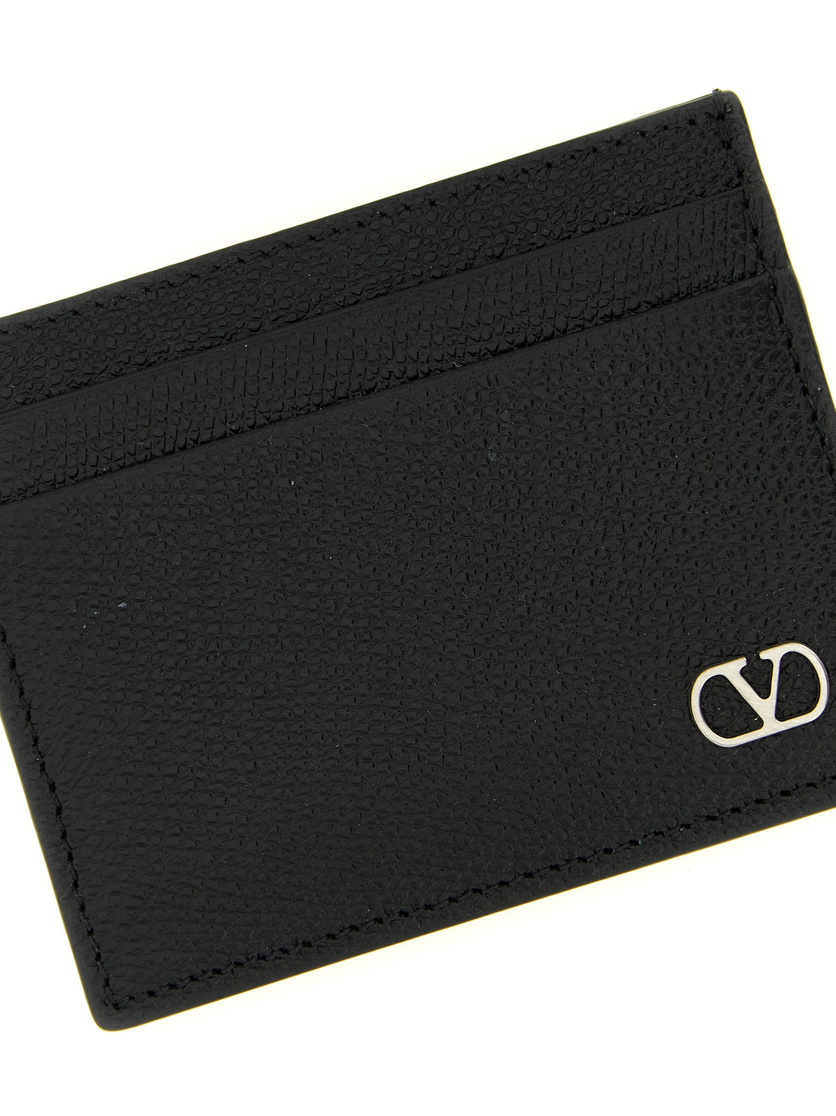 Valentino Garavani Black Calfskin Cardholder