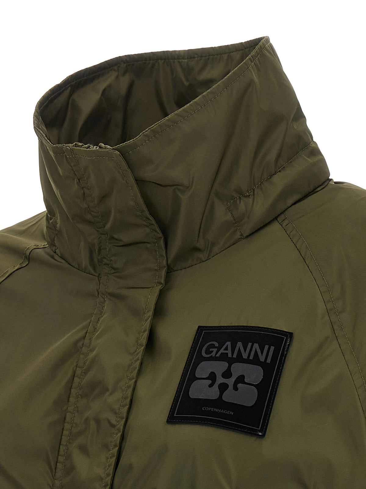 Ganni Bicolor Recycled Polyamide Coat