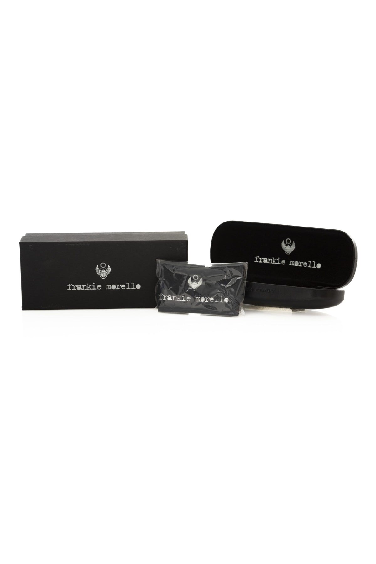 Frankie Morello City Gradient Metallized Fiber Sunglasses - Gradient Black Gray