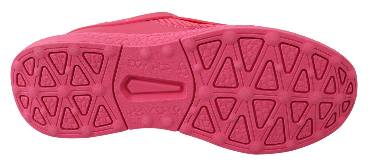 Athletic Sneakers by Plein Sport for women in polyester & rubber pink features an effortless chic silhouette, showcasing the signature athletic style of the Women's Athletic Polyester & Rubber Sneakers collection with a truly effortless chic finish.
