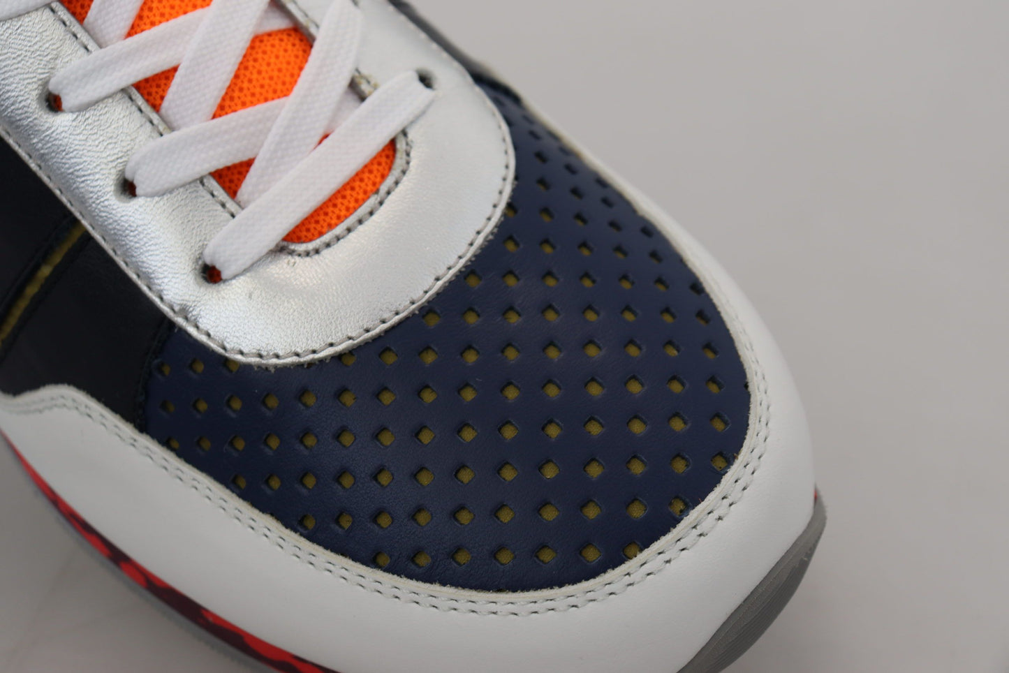 Dolce & Gabbana Multicolour Leather Sport Low Top Sneakers