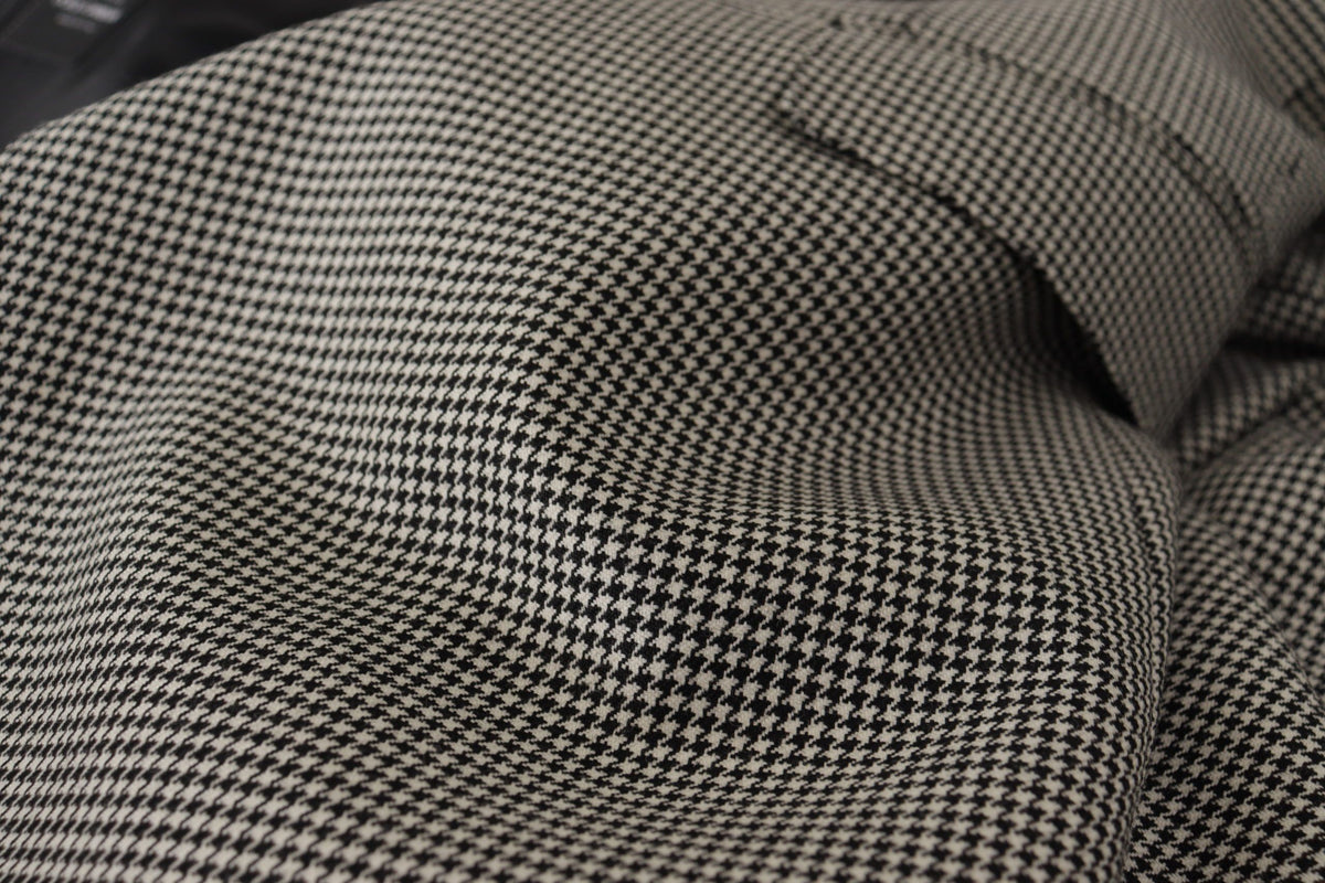 Dolce & Gabbana Men's Single Breasted Virgin Wool & Silk Blazer - Gray Checkered