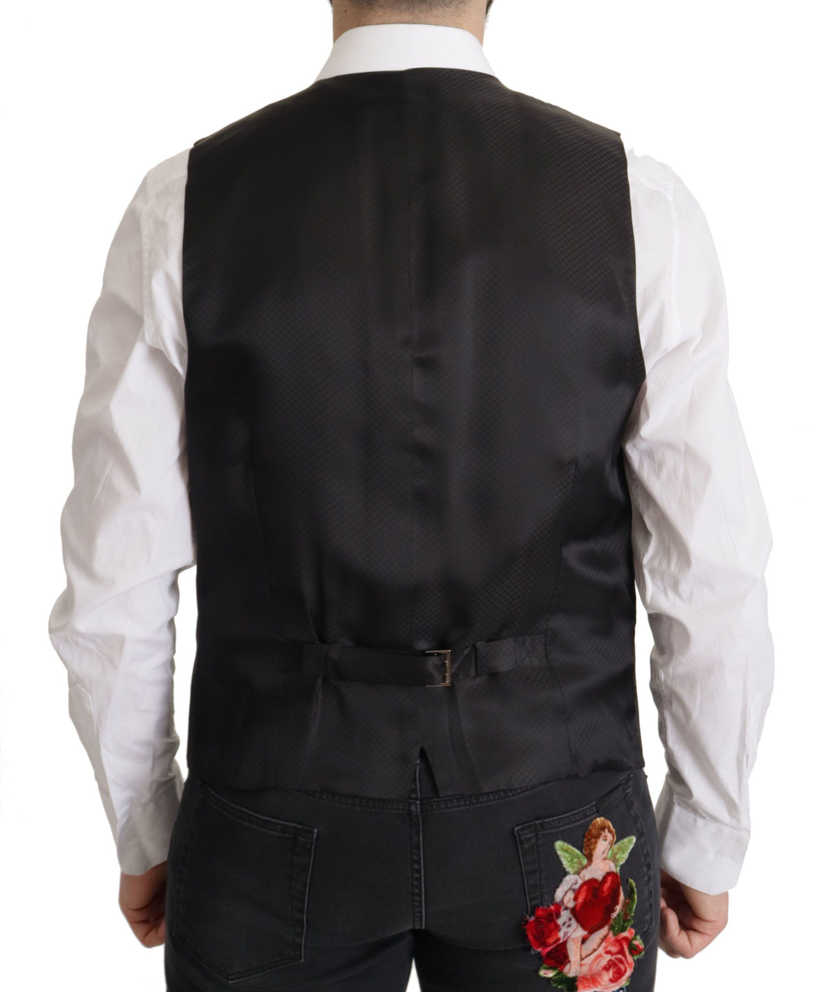 Dolce & Gabbana Men's Single Breasted Virgin Wool Silk & Viscose Blazer - Dark Blue