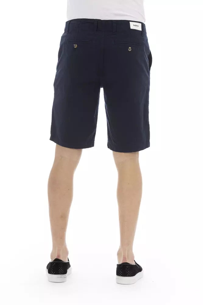 Baldinini Trend Men's Blue Cotton Bermuda Shorts