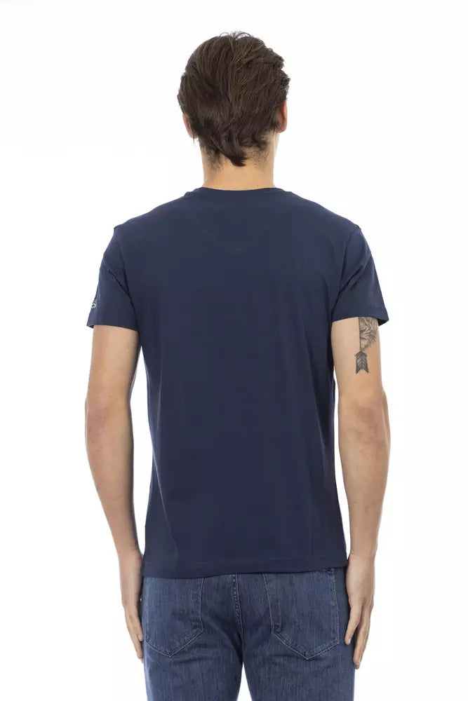 Trussardi Action Men's Blue Cotton T-Shirt