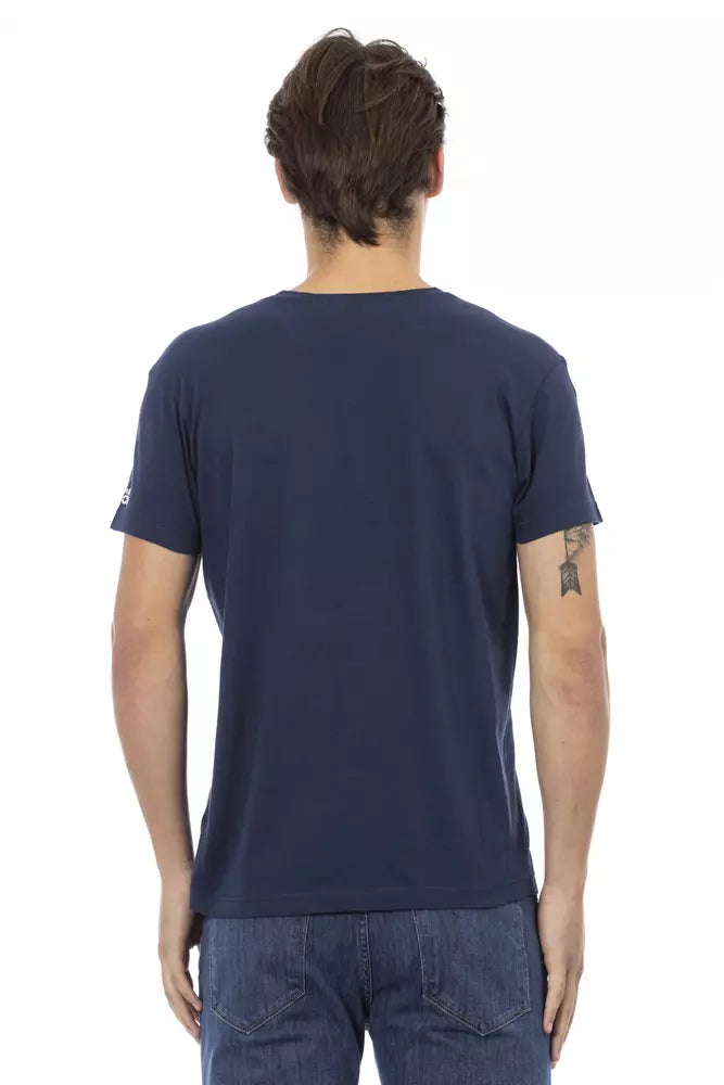 Trussardi Action Men's Blue Cotton T-Shirt