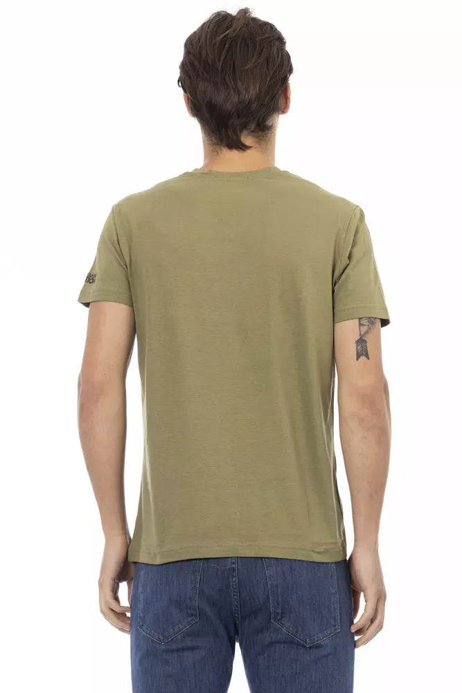 Trussardi Action Men's Green Cotton T-Shirt