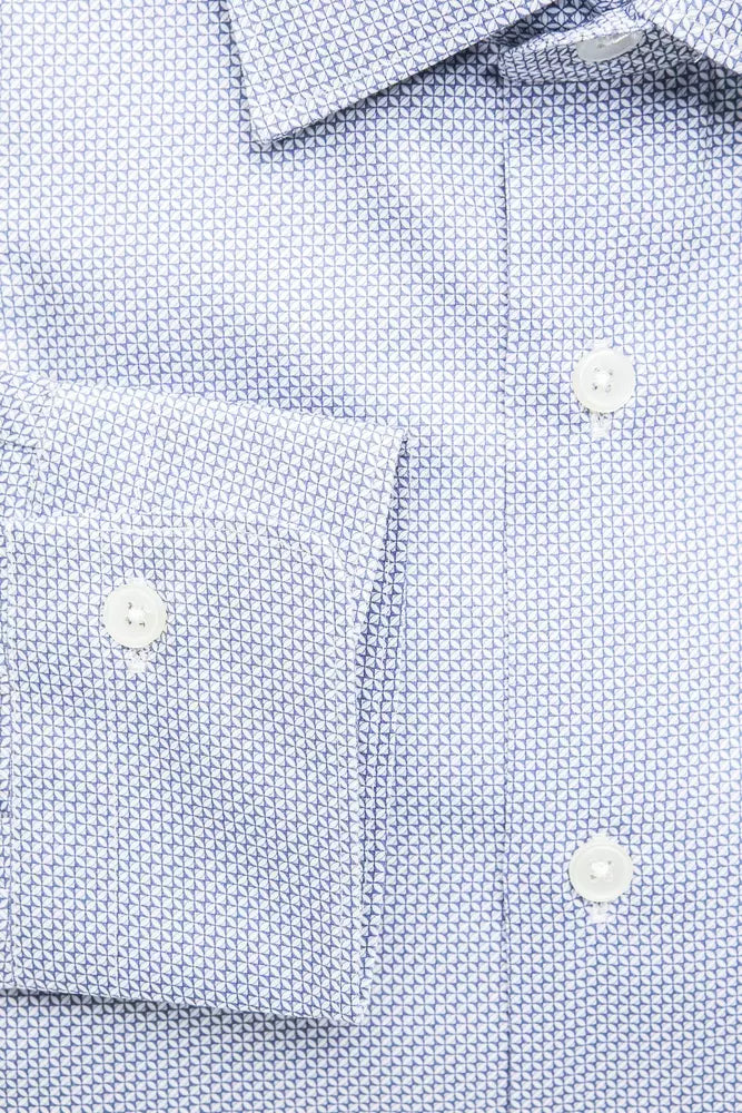 Robert Friedman Men's Light-blue Cotton Shirt