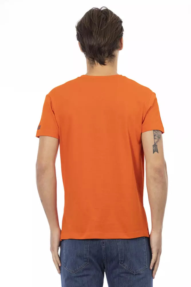Trussardi Action Men's Orange Cotton T-Shirt