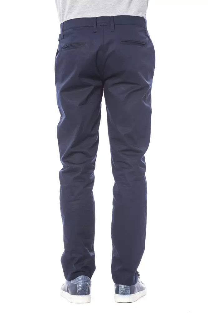Verri Men's Blue Polyester Pants