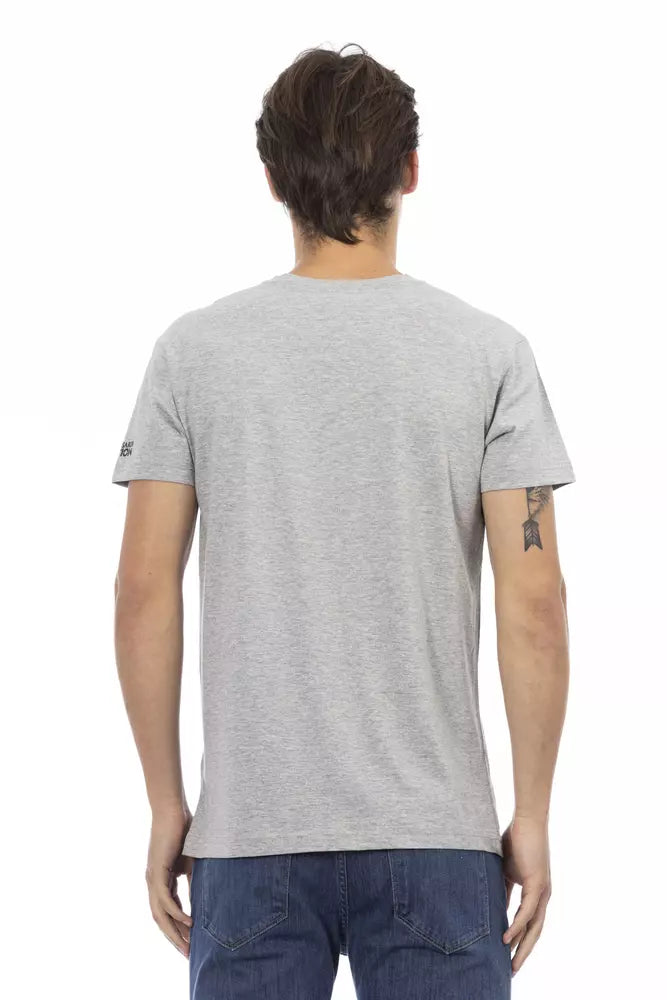 Trussardi Action Men's Grey Cotton T-Shirt