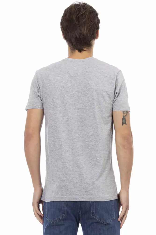 Trussardi Action Men's Grey Cotton T-Shirt