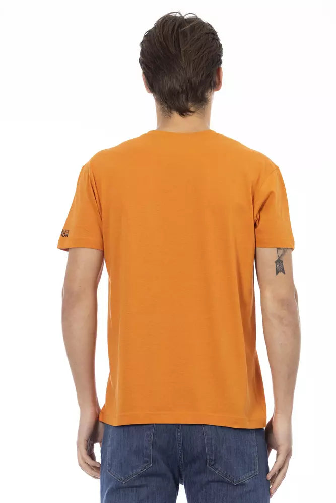 Trussardi Action Men's Orange Cotton T-Shirt
