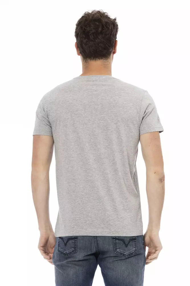 Trussardi Action Men's Grey Cotton T-Shirt