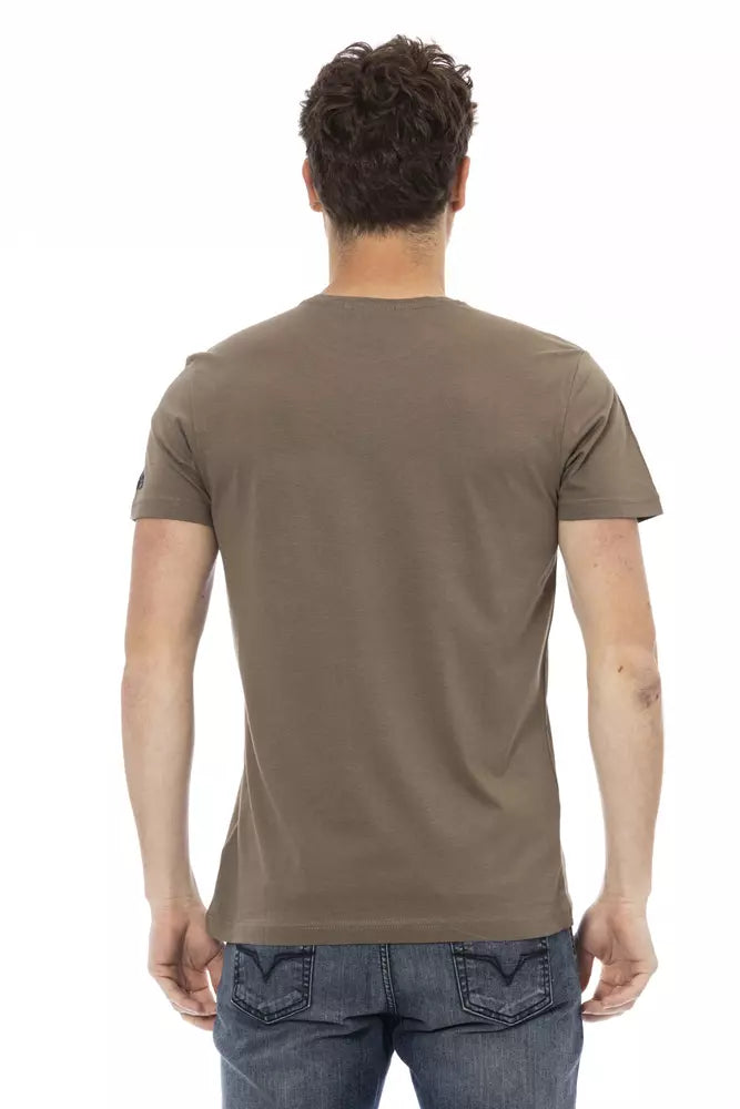 Trussardi Action Men's Brown Cotton T-Shirt