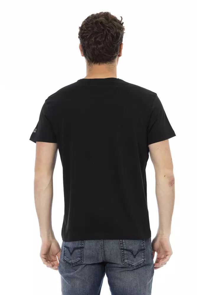 Trussardi Action Men's Black Cotton T-Shirt