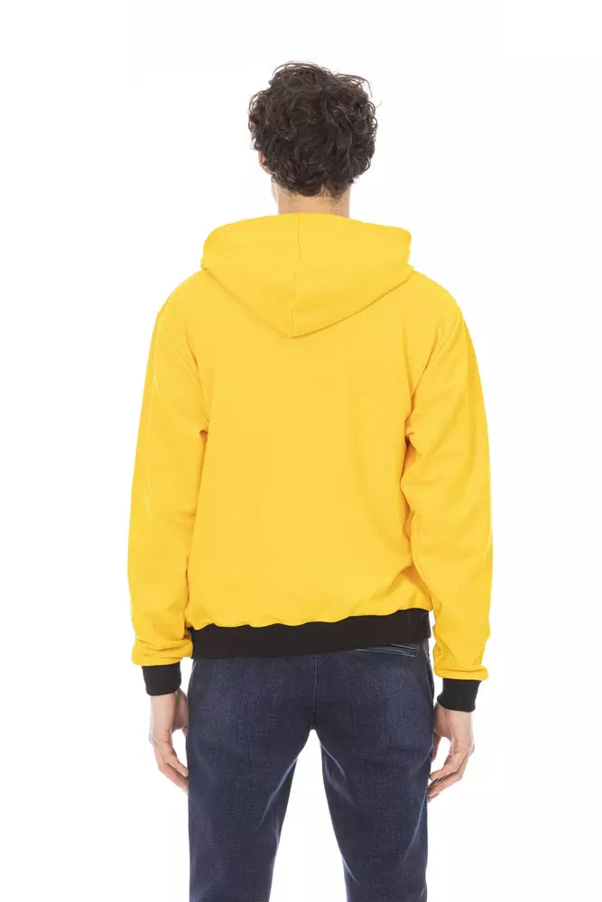 Baldinini Trend Men's Yellow Cotton Sweater Hoodie
