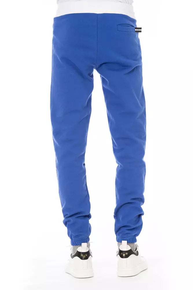 Baldinini Trend Men's Blue Cotton Fleece Sport Pants