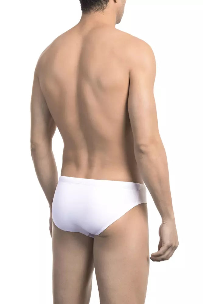 Bikkembergs Men's White Polyamide Swimwear