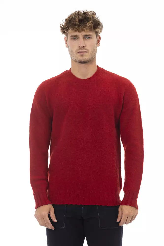 Red crewneck sweater sale
