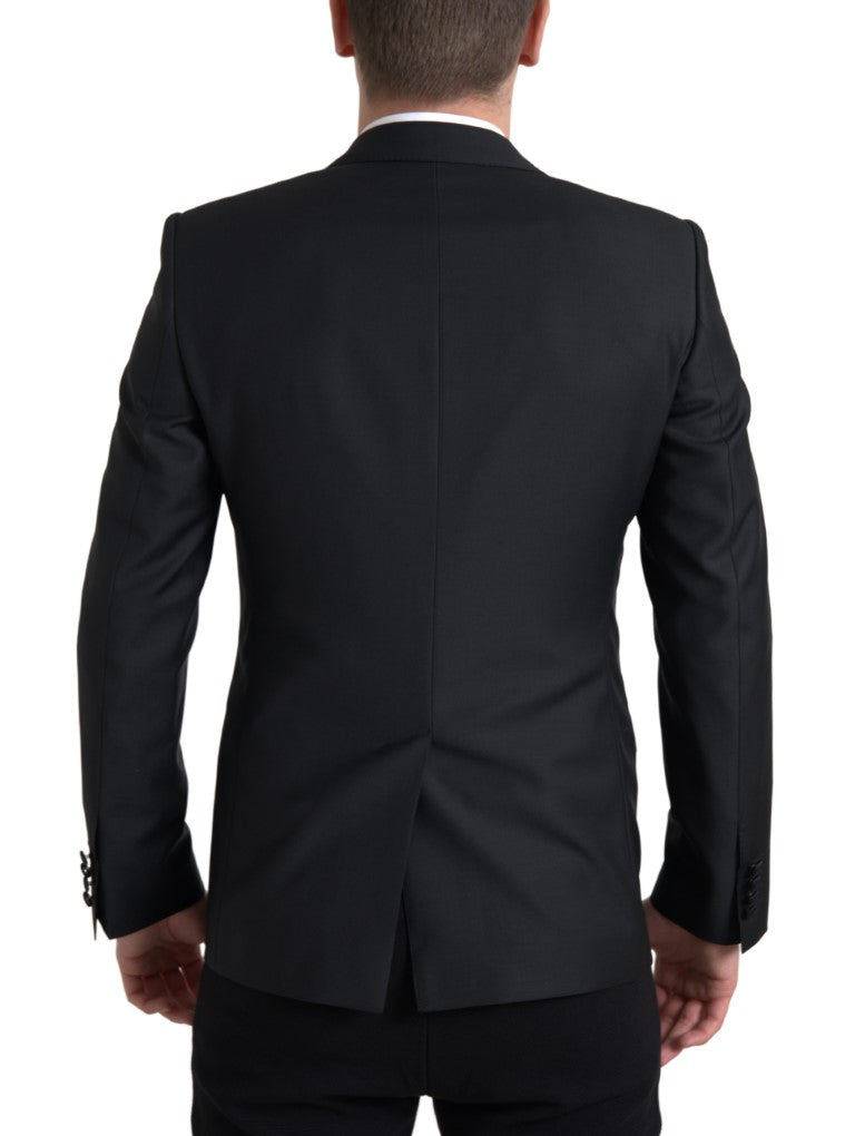 Dolce & Gabbana Men's Black Wool Single Breasted MARTINI Blazer