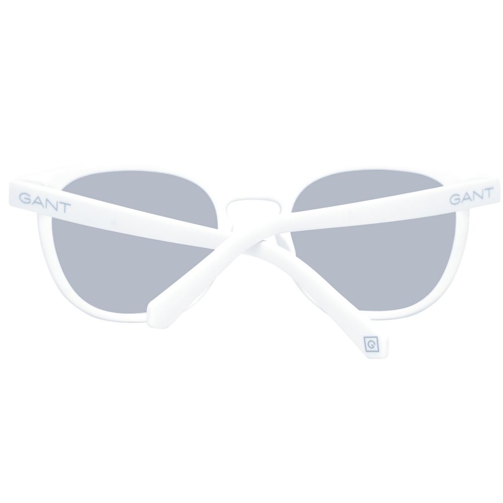 Gant Round Medium-Tint Plastic Sunglasses - White