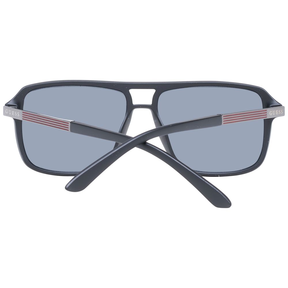 Guess Aviator Non-Polarized Dark-Tint Plastic Sunglasses - Black