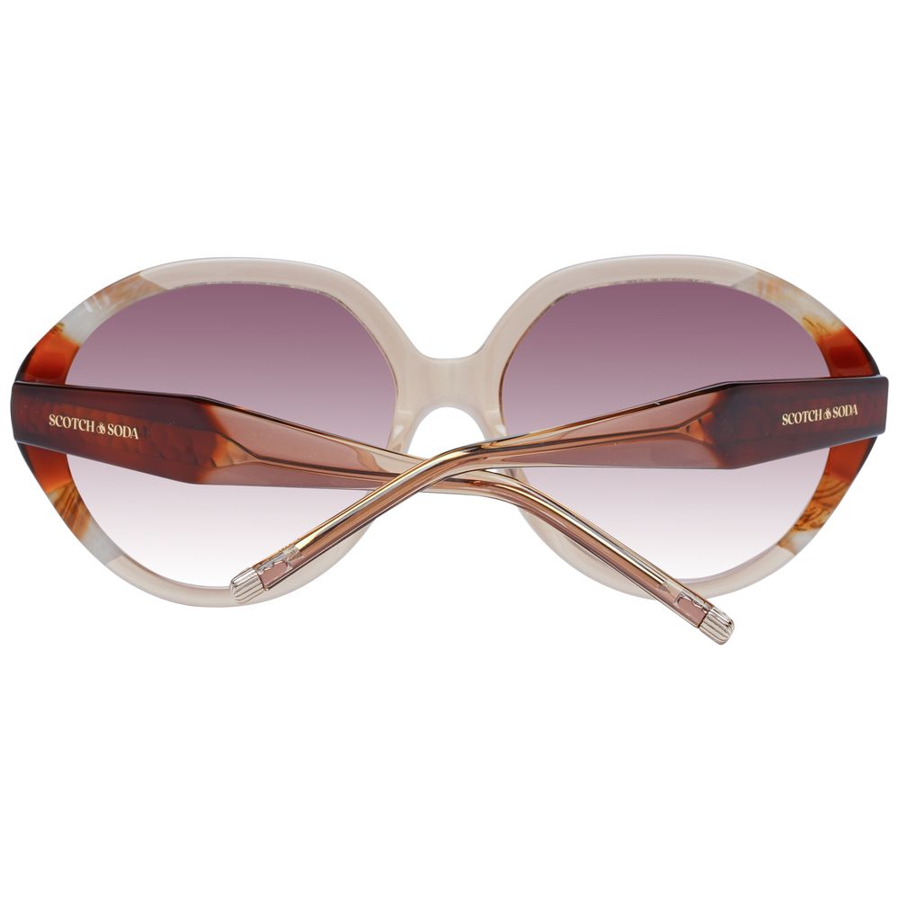 Scotch & Soda Round Gradient Medium-Tint Acetate Sunglasses - Brown