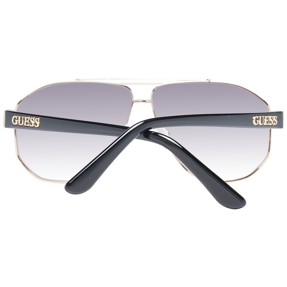 Guess Aviator Gradient Medium-Tint Metal Sunglasses - Gold