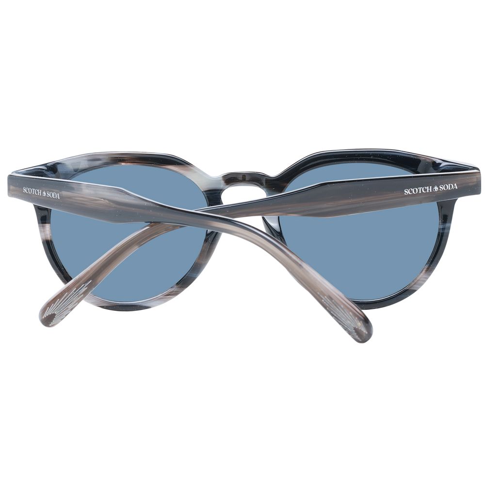 Scotch & Soda Panto Non-Polarized Dark-Tint Acetate Sunglasses - Black