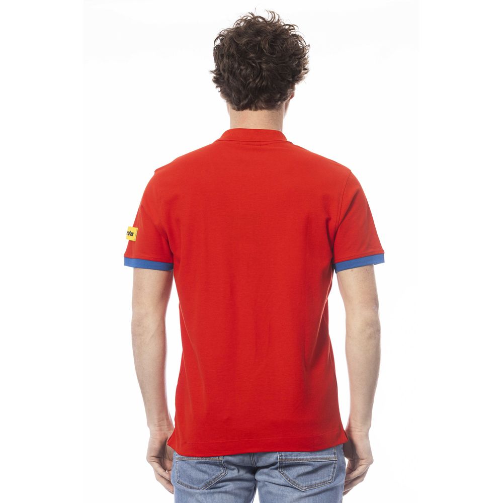 Red Cotton Polo Shirt