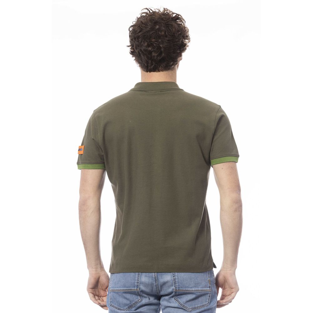 Green Cotton Polo Shirt