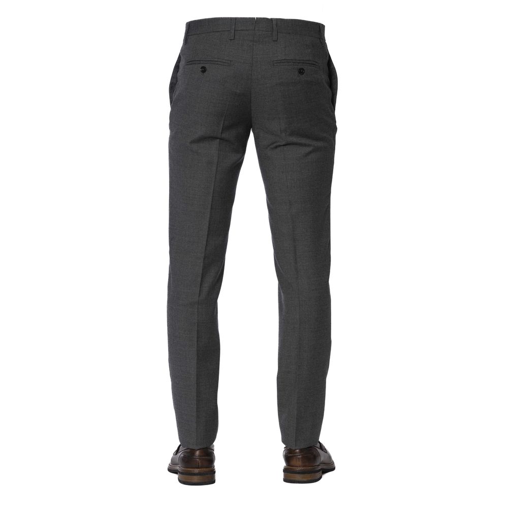 Trussardi Men's Gray Polyester Trousers