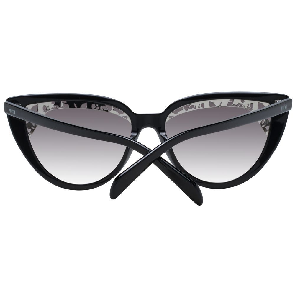 Emilio Pucci Cat-Eye Gradient Medium-Tint Plastic Sunglasses - Black