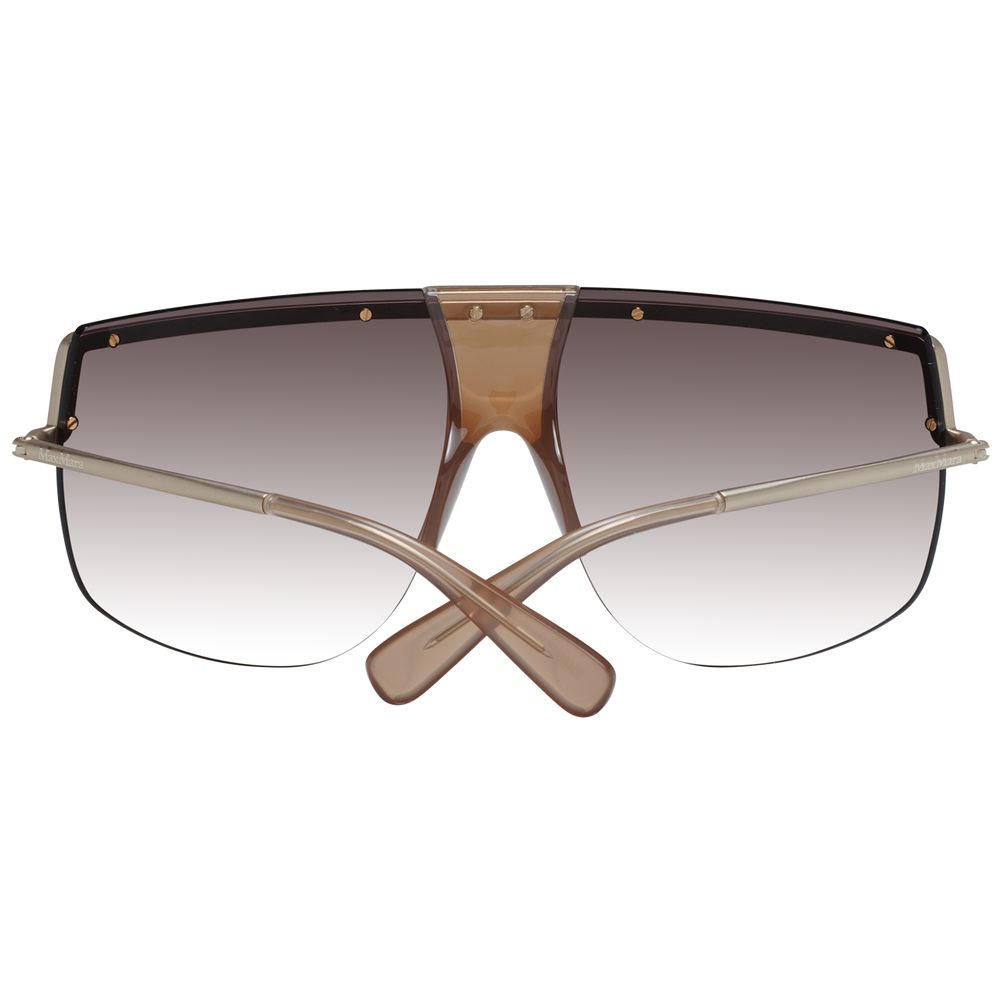 Max Mara Aviator Gradient Dark-Tint Metal Sunglasses - Gold