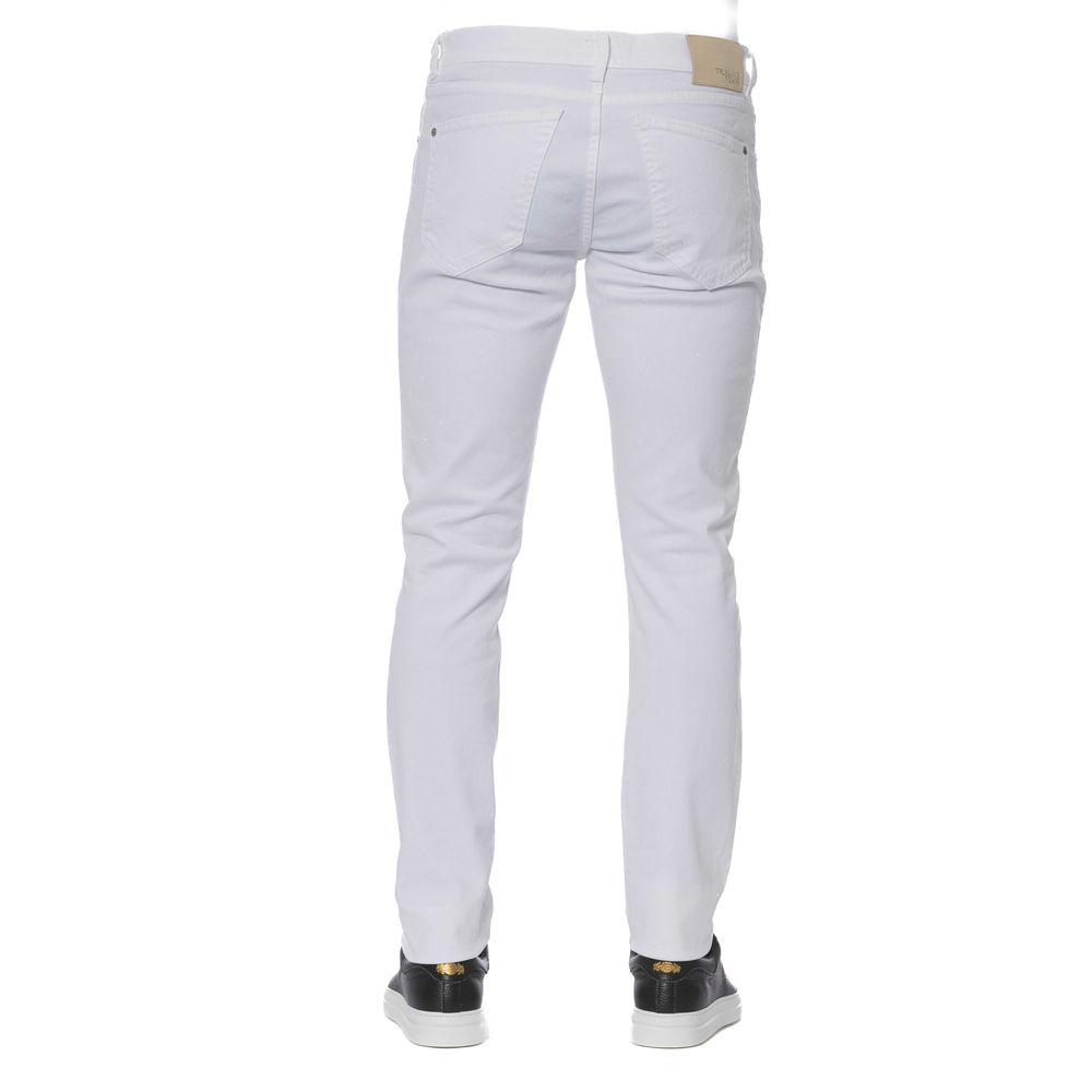 Trussardi Jeans Men's White Cotton Jeans